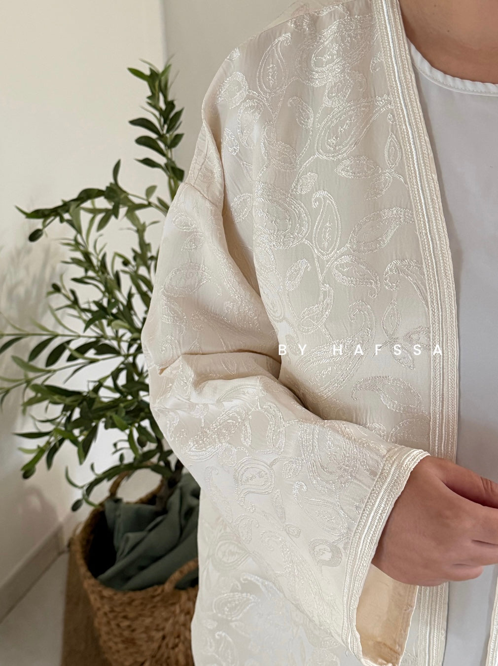 Kimono long Lina - Crème