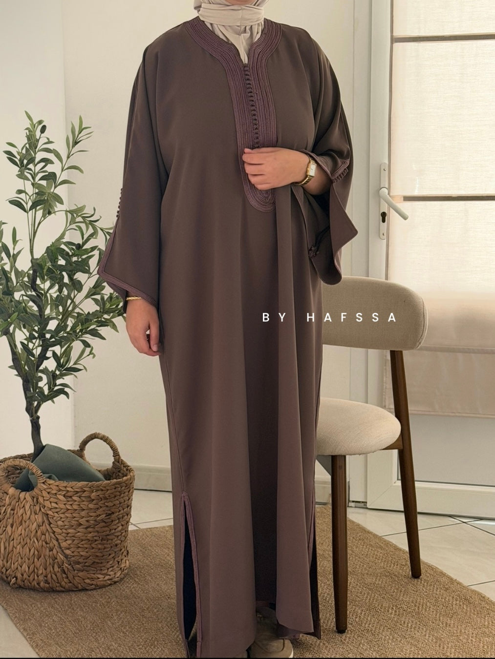 Abaya Nour - Marron