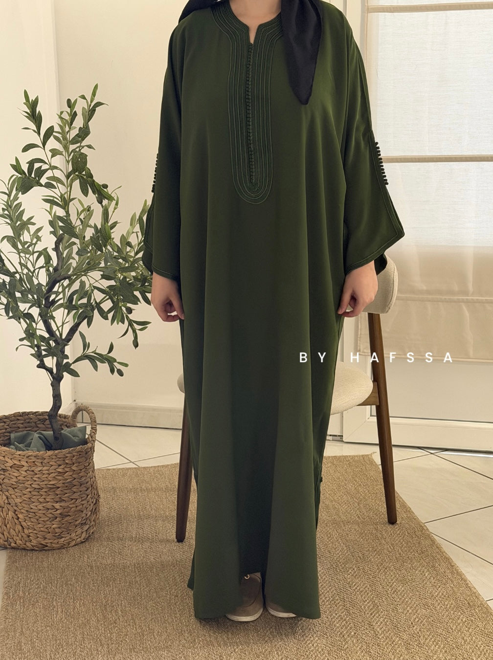 Abaya Nour - Vert Olive