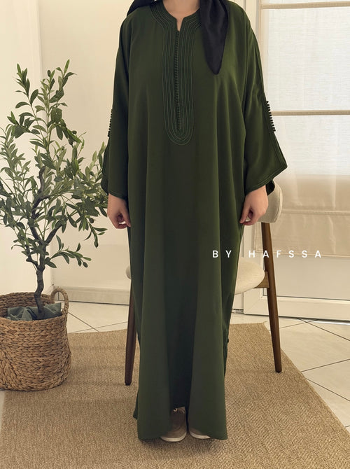 Abaya Nour - Vert Olive